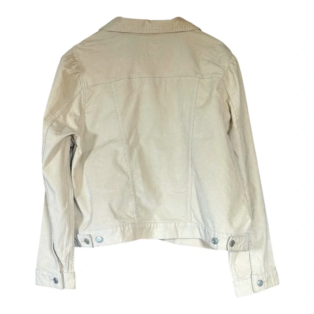 Gap Women’s Corduroy Jean Jacket | Color Oyster Gray | Size XXL | NWT